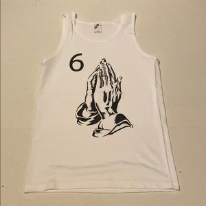 Praying hands men tank top size small god